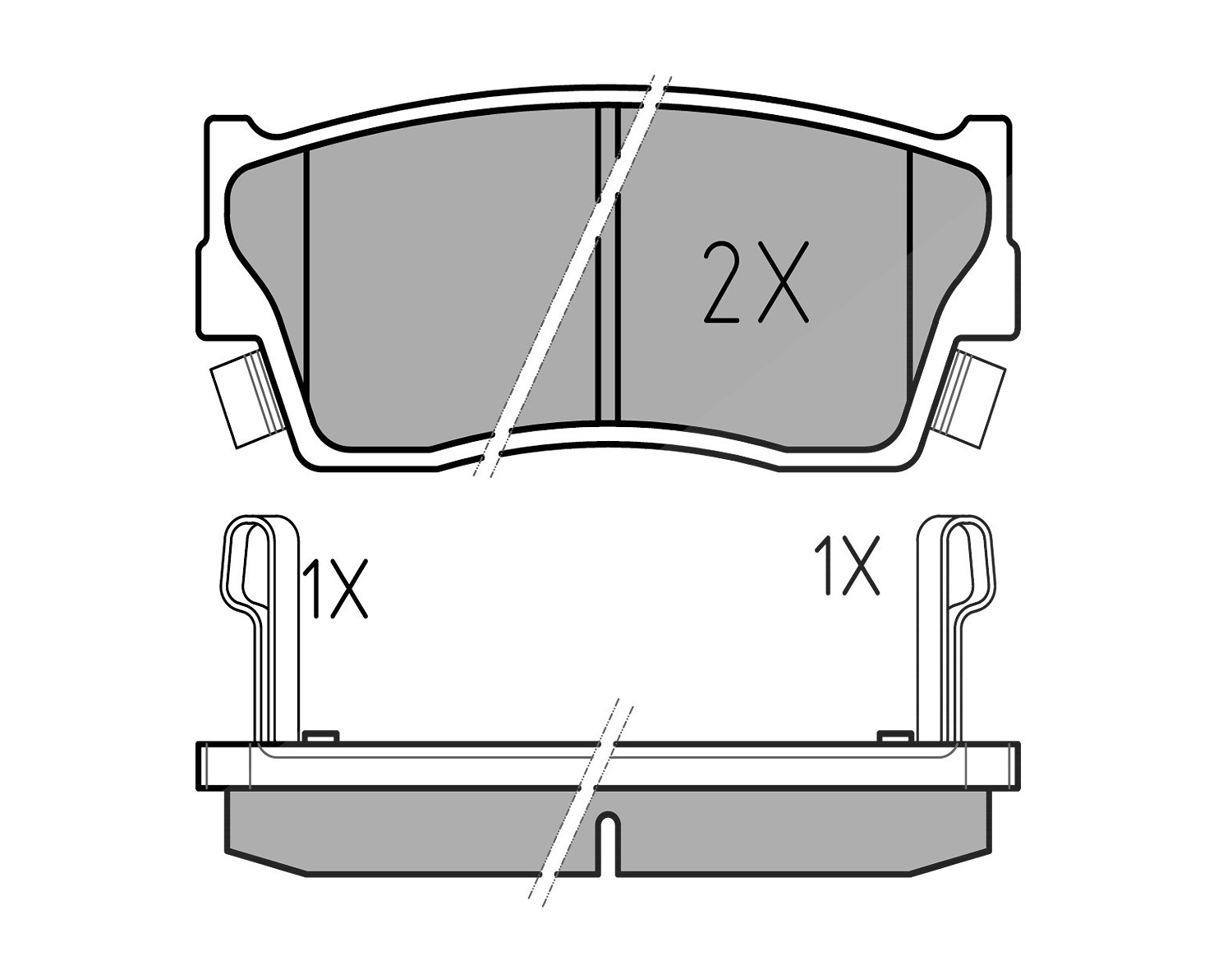 Meyle Bremsbelagsatz, Scheibenbremse [Hersteller-Nr. 0252150014/W] für Suzuki