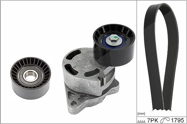 Schaeffler Ina Keilrippenriemensatz [Hersteller-Nr. 529043410] für Opel, Vauxhall, Renault, Nissan