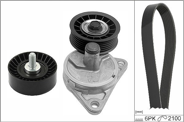 Schaeffler Ina Keilrippenriemensatz [Hersteller-Nr. 529038510] für Ford