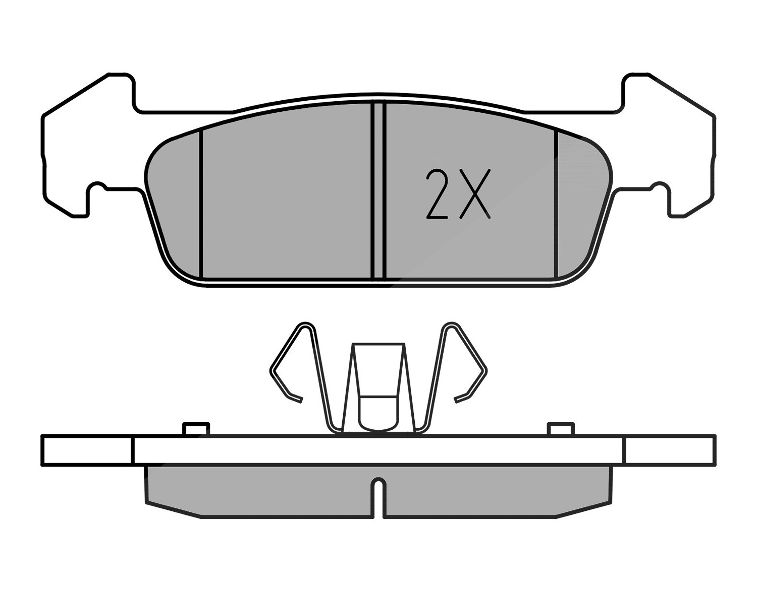 Meyle Bremsbelagsatz, Scheibenbremse [Hersteller-Nr. 0252573817] für Dacia, Renault