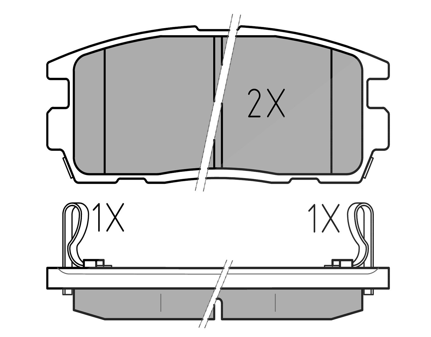 Meyle Bremsbelagsatz, Scheibenbremse [Hersteller-Nr. 0252449815/W] für Chevrolet, Vauxhall, Opel