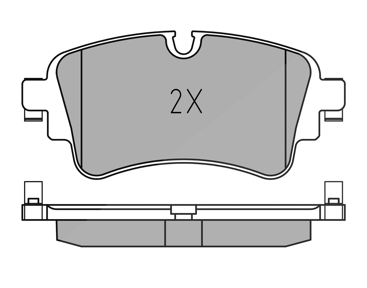 Meyle Bremsbeläge hinten (Satz) [Hersteller-Nr. 0252230817] für VW, Audi