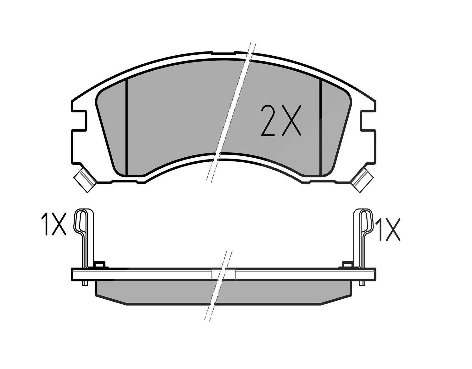 Meyle Bremsbelagsatz, Scheibenbremse [Hersteller-Nr. 0252136315/PD] für Mitsubishi, Peugeot, Citroën
