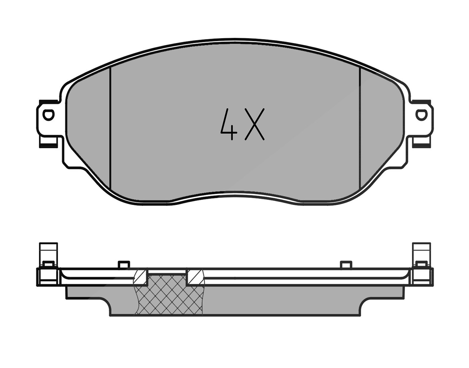 Meyle Bremsbeläge vorne (Satz) [Hersteller-Nr. 0252208718] für Nissan, Renault, Vauxhall, Fiat, Opel