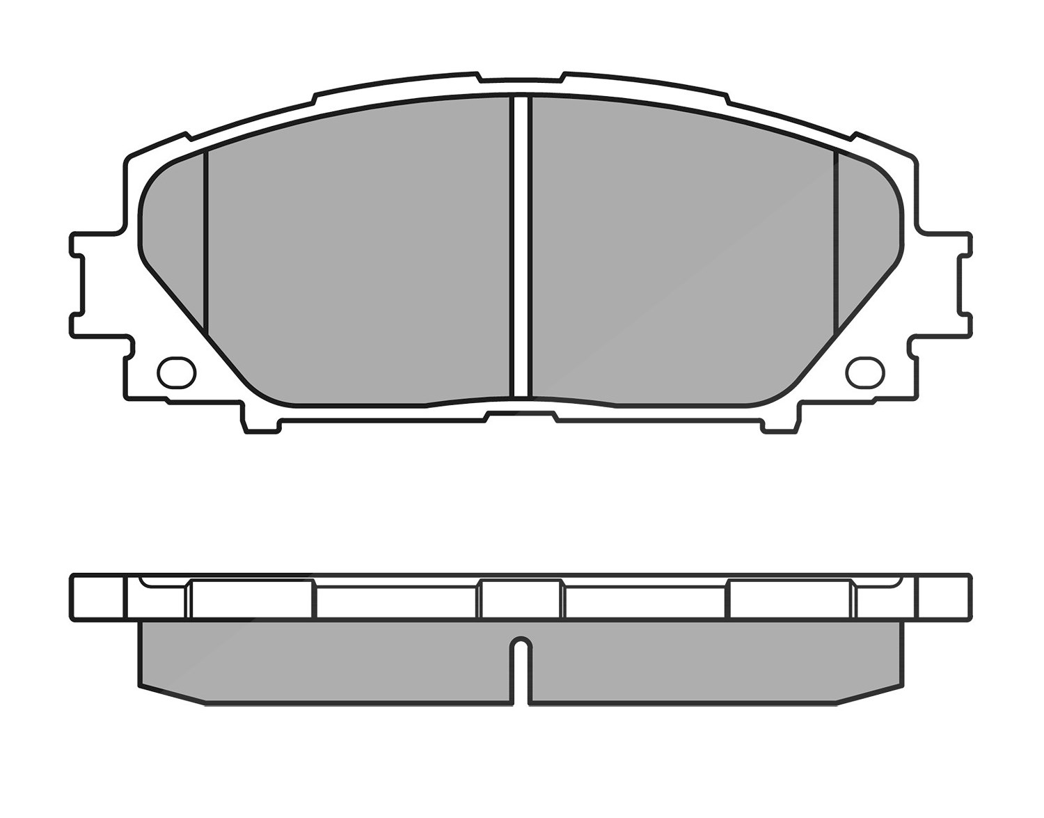 Meyle Bremsbelagsatz, Scheibenbremse [Hersteller-Nr. 0252434717] für Toyota, Daihatsu