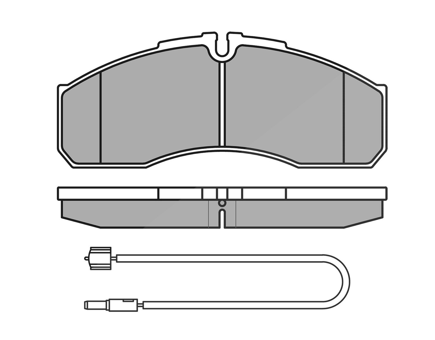 Meyle Bremsbelagsatz, Scheibenbremse [Hersteller-Nr. 0252916020/W] für Iveco, Nissan, Renault Trucks