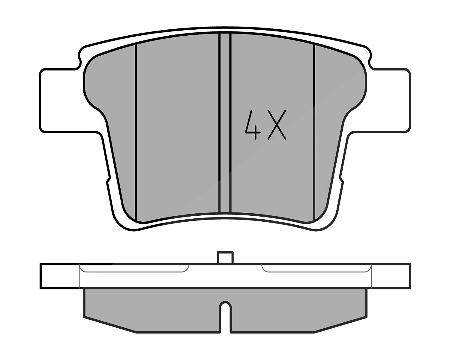 Meyle Bremsbelagsatz, Scheibenbremse [Hersteller-Nr. 0252426017] für Jaguar, Ford