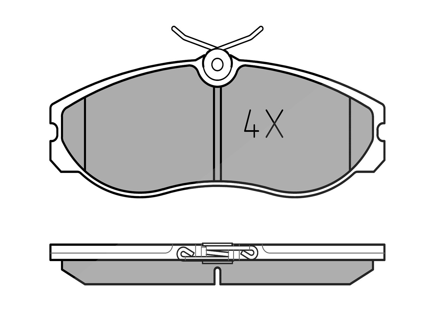 Meyle Bremsbelagsatz, Scheibenbremse [Hersteller-Nr. 0252148115] für Ford, Nissan