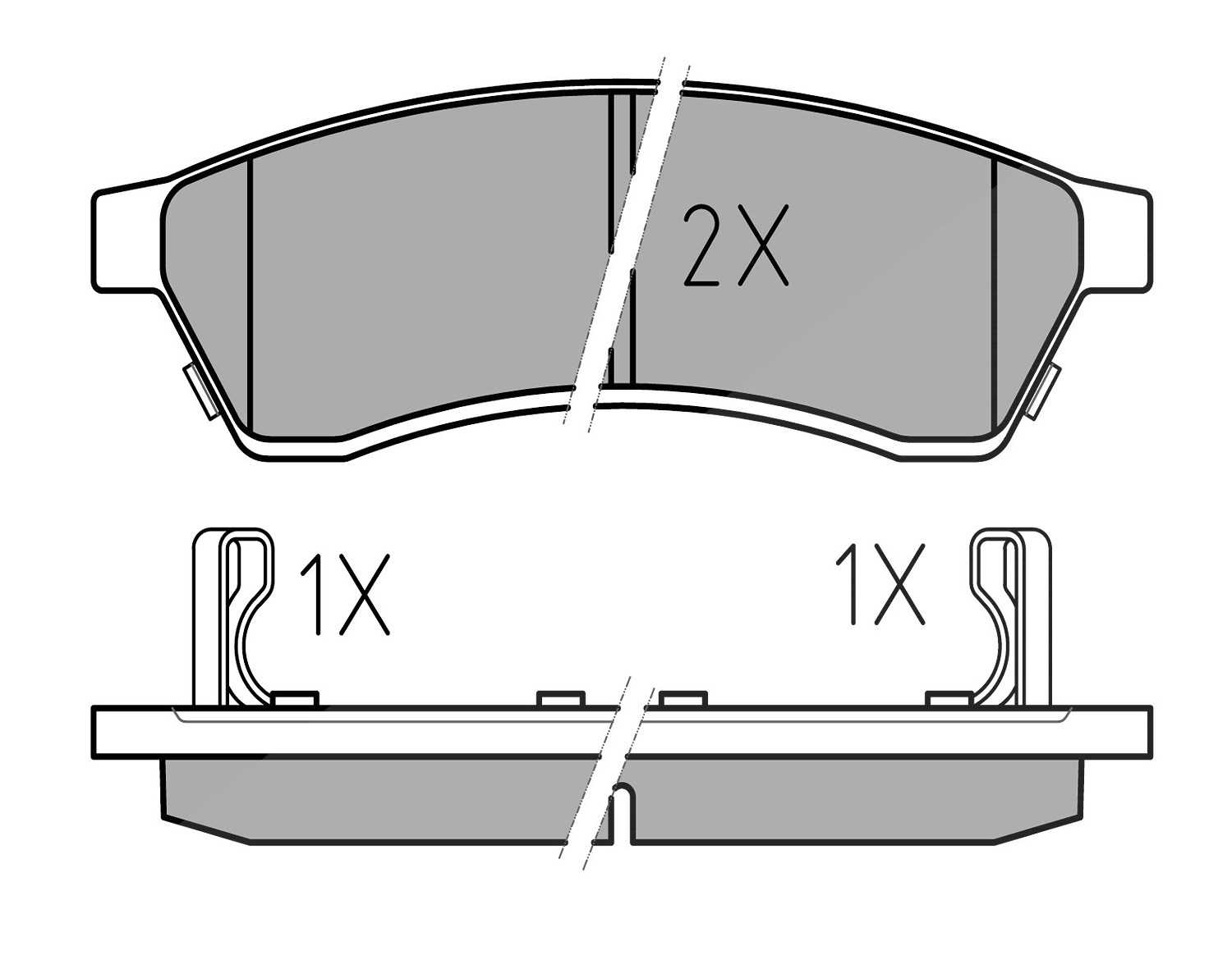 Meyle Bremsbelagsatz, Scheibenbremse [Hersteller-Nr. 0252474414/W] für Chevrolet