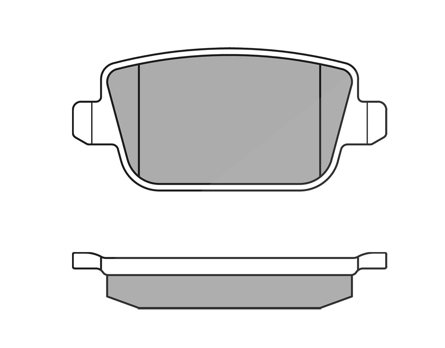Meyle Bremsbeläge hinten (Satz) [Hersteller-Nr. 0252453715] für Ford, Volvo, Land Rover