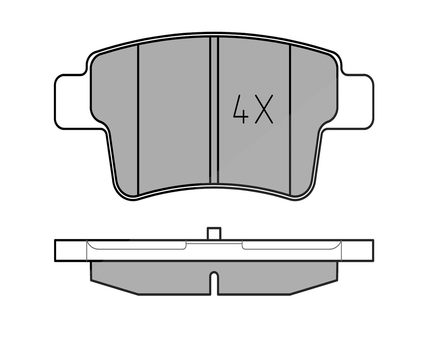 Meyle Bremsbeläge hinten (Satz) [Hersteller-Nr. 0252454016] für Citroën