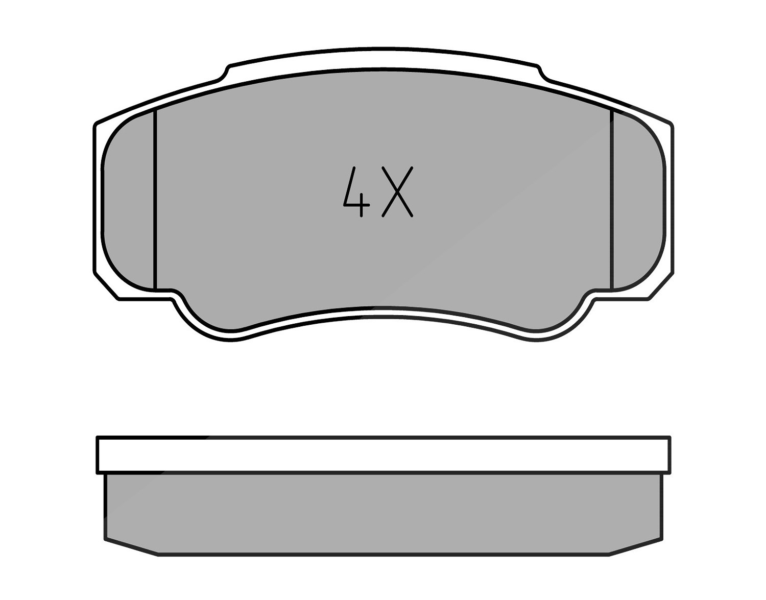 Meyle Bremsbelagsatz, Scheibenbremse [Hersteller-Nr. 0252392120] für Citroën, Fiat, Peugeot