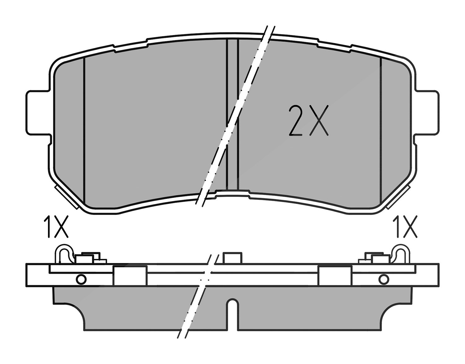Meyle Bremsbelagsatz, Scheibenbremse [Hersteller-Nr. 0252567716] für Hyundai, Kia