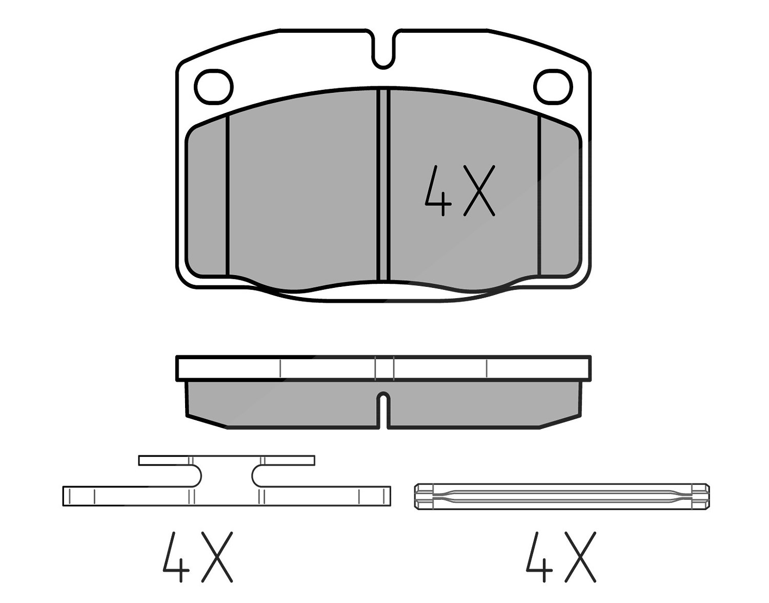 Meyle Bremsbelagsatz, Scheibenbremse [Hersteller-Nr. 0252093915] für Opel, Vauxhall