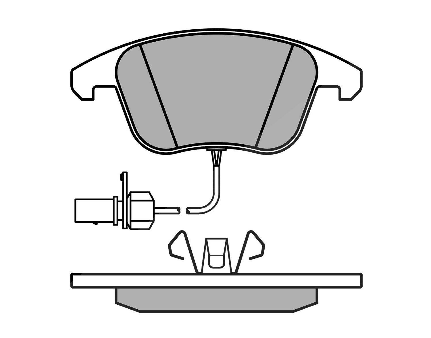 Meyle Bremsbelagsatz, Scheibenbremse [Hersteller-Nr. 0252470520/W] für Audi