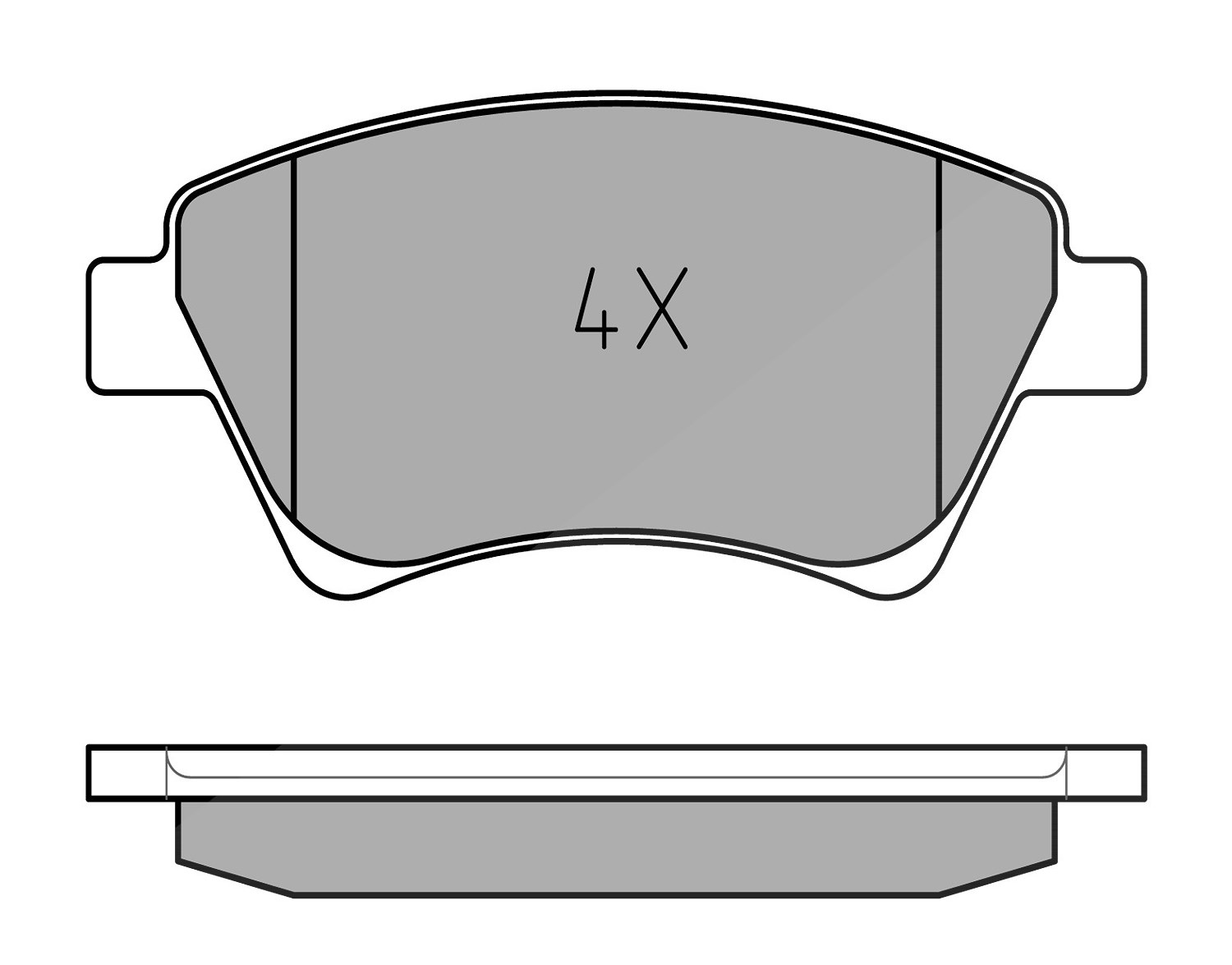 Meyle Bremsbelagsatz, Scheibenbremse [Hersteller-Nr. 0252393018] für Renault