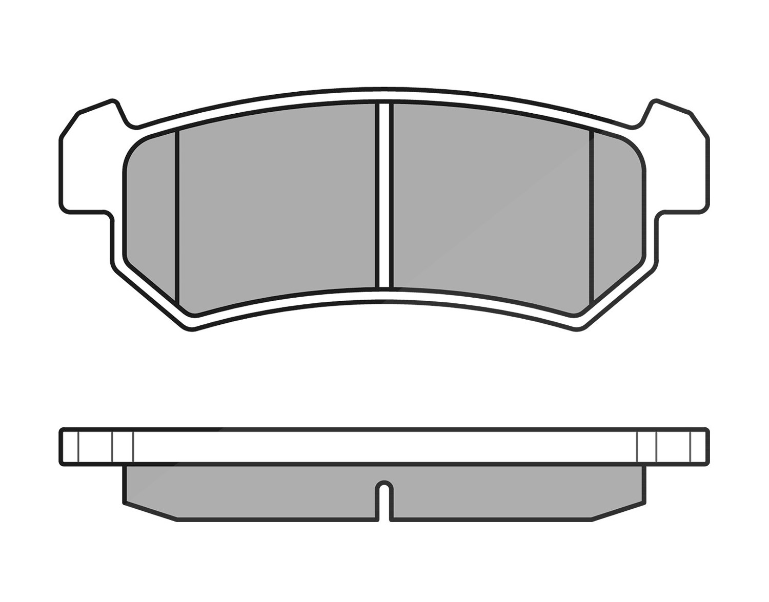 Meyle Bremsbeläge hinten (Satz) [Hersteller-Nr. 0252407114] für Chevrolet, Daewoo