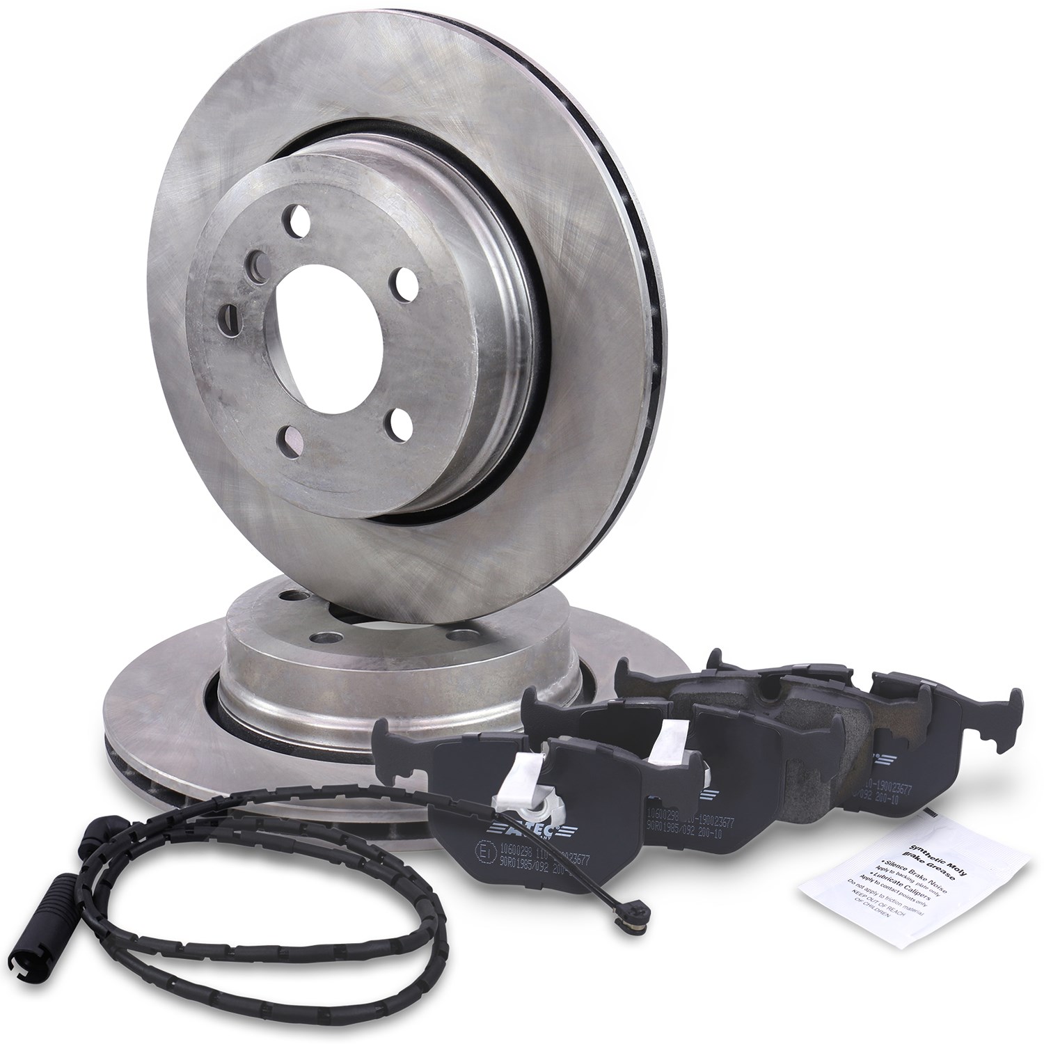 Bestprice Bremsscheiben + Bremsbeläge Hinterachse Belüftet [Hersteller-Nr. 10604062] für BMW