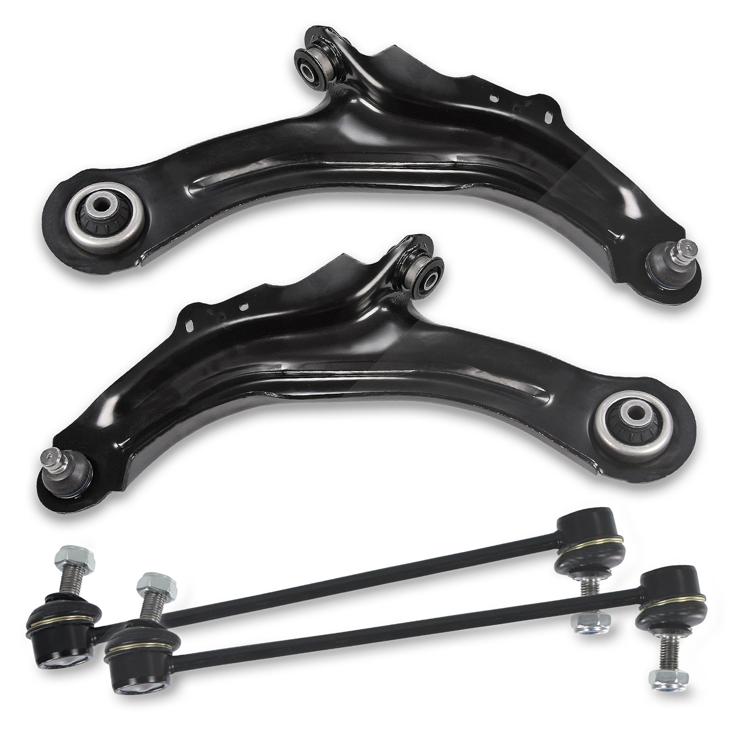 Bestprice 2x Querlenker + 2x Koppelstange vorne [Hersteller-Nr. 40391314] für Renault
