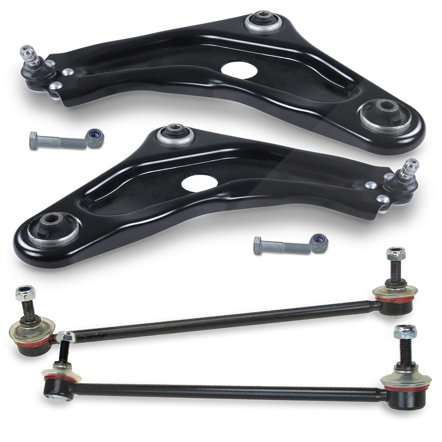 Bestprice 2x Querlenker + 2x Koppelstange vorne [Hersteller-Nr. 40379541] für Peugeot, Citroën