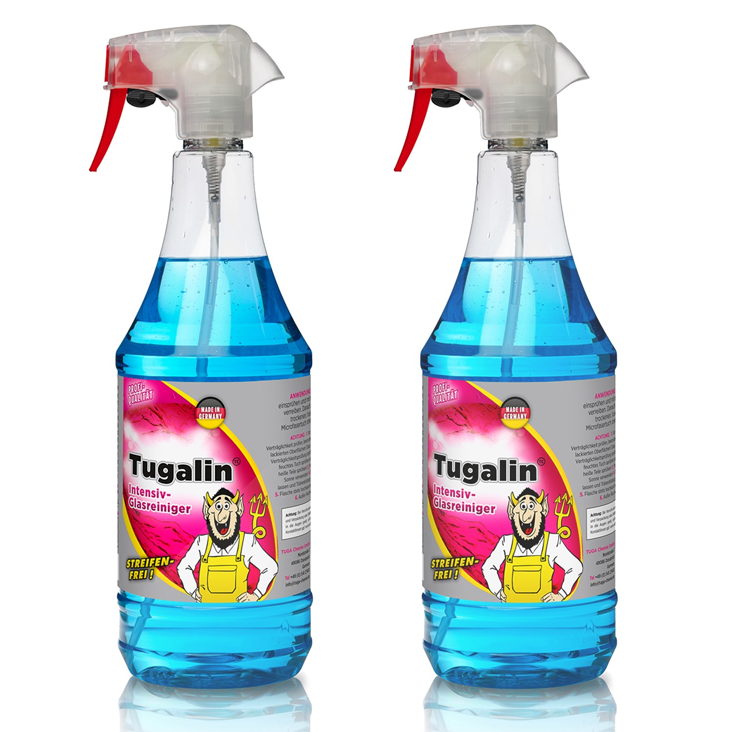 Tuga Chemie 2x 1 L Tugalin® Glasreiniger [Hersteller-Nr. TL-1-D]