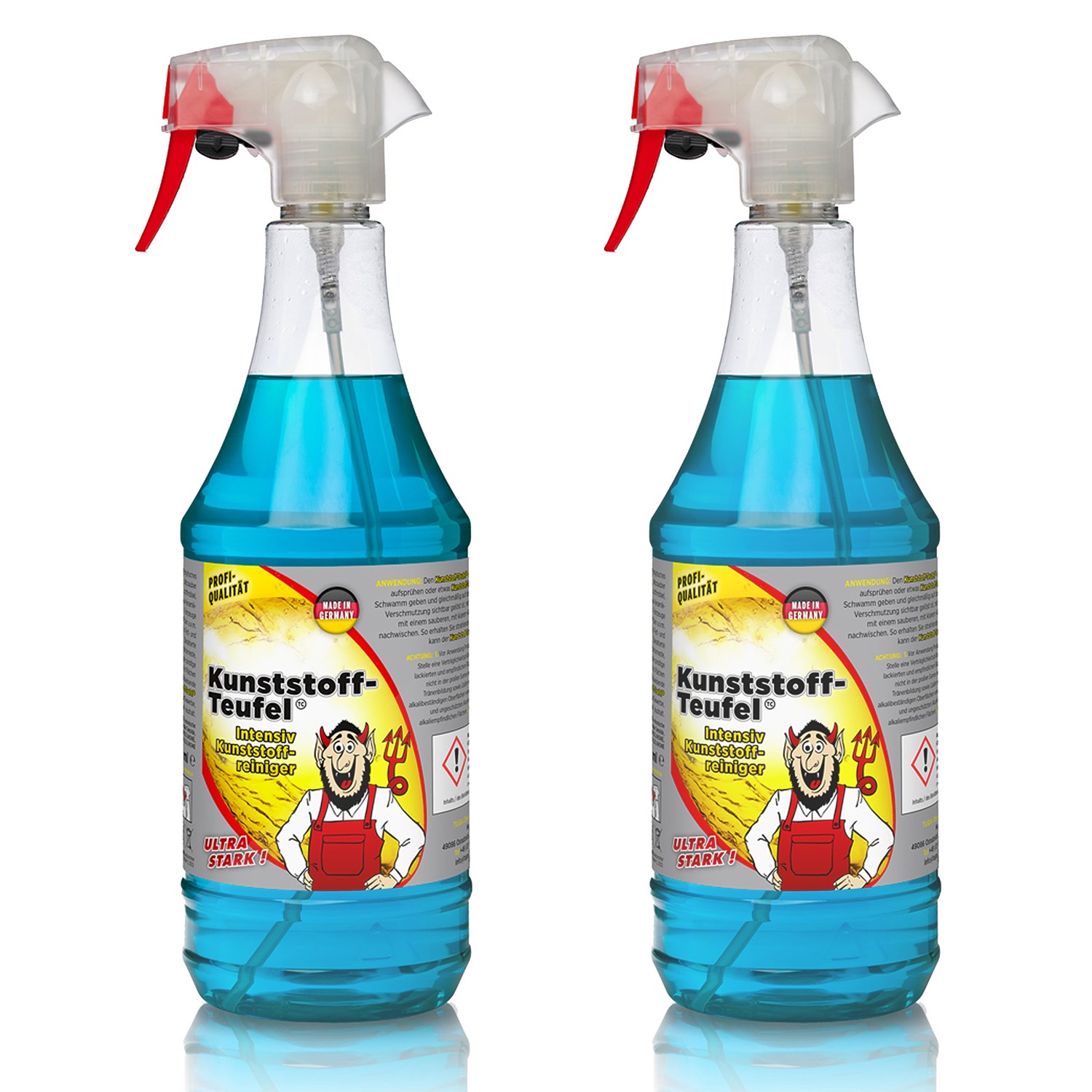 Tuga Chemie 2x 1 L Kunststoff-Teufel® Universalreiniger [Hersteller-Nr. KT-1-D]