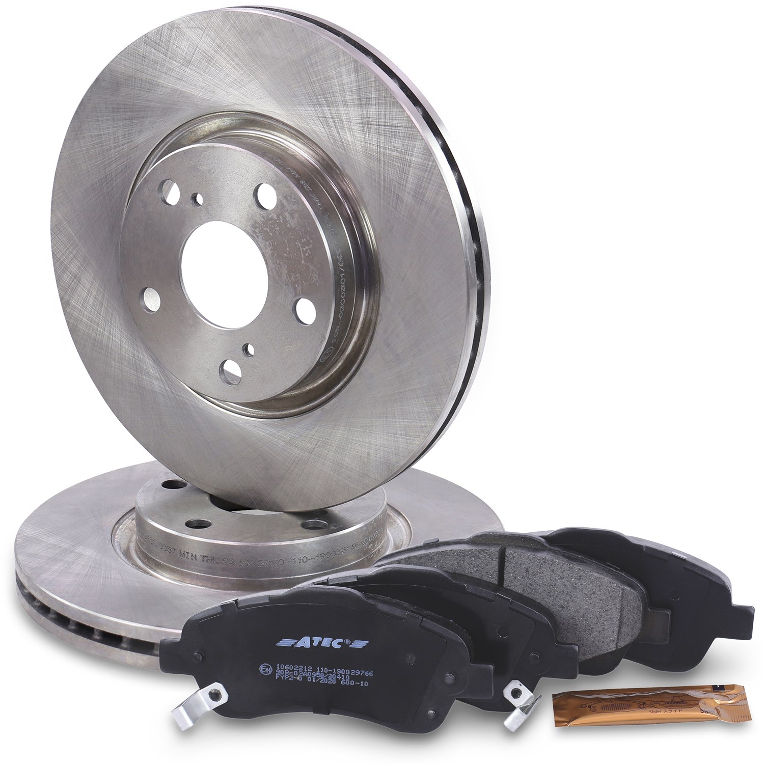 Bestprice Satz Bremsscheiben + Bremsbeläge Vorderachse [Hersteller-Nr. 10602229] für Toyota