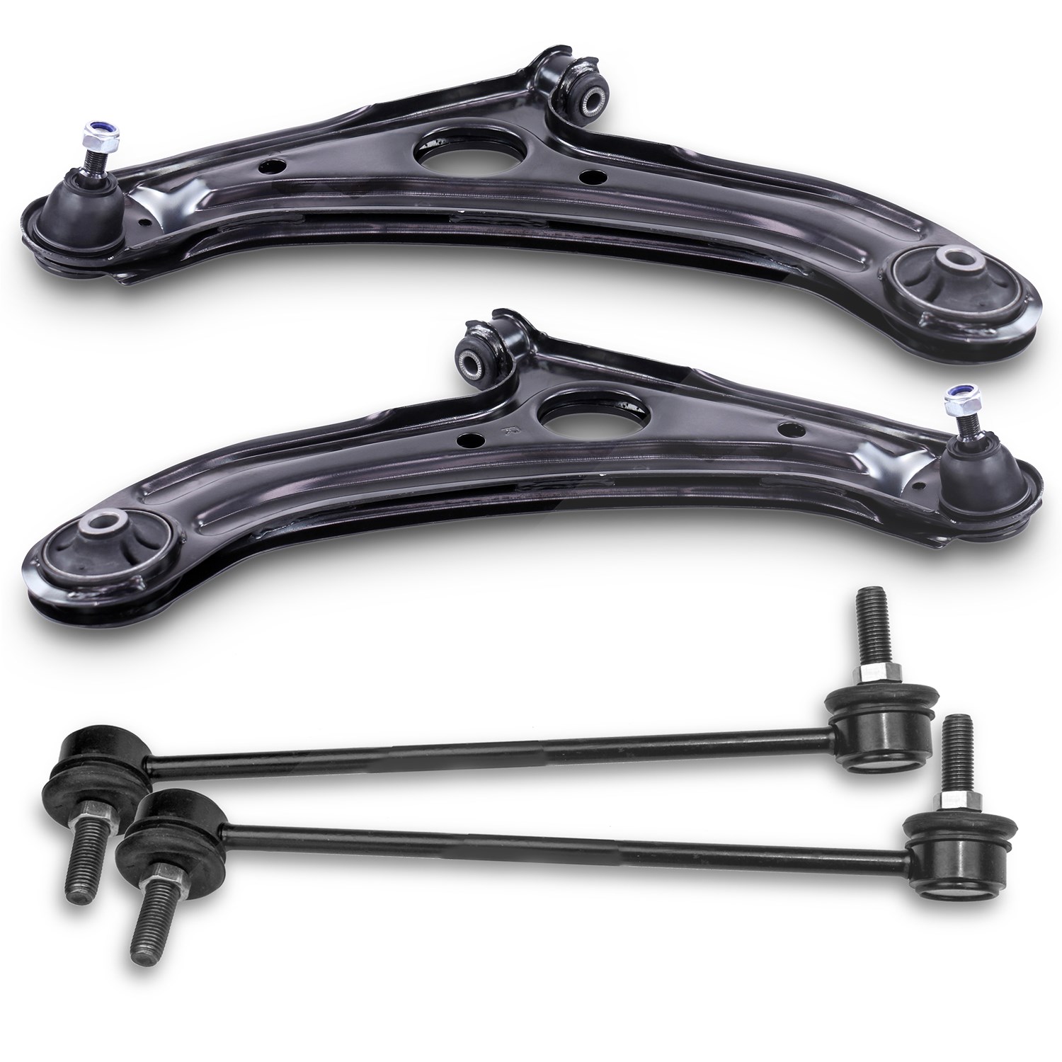 Bestprice 2x Querlenker + 2x Koppelstange vorne [Hersteller-Nr. 40379517] für Hyundai