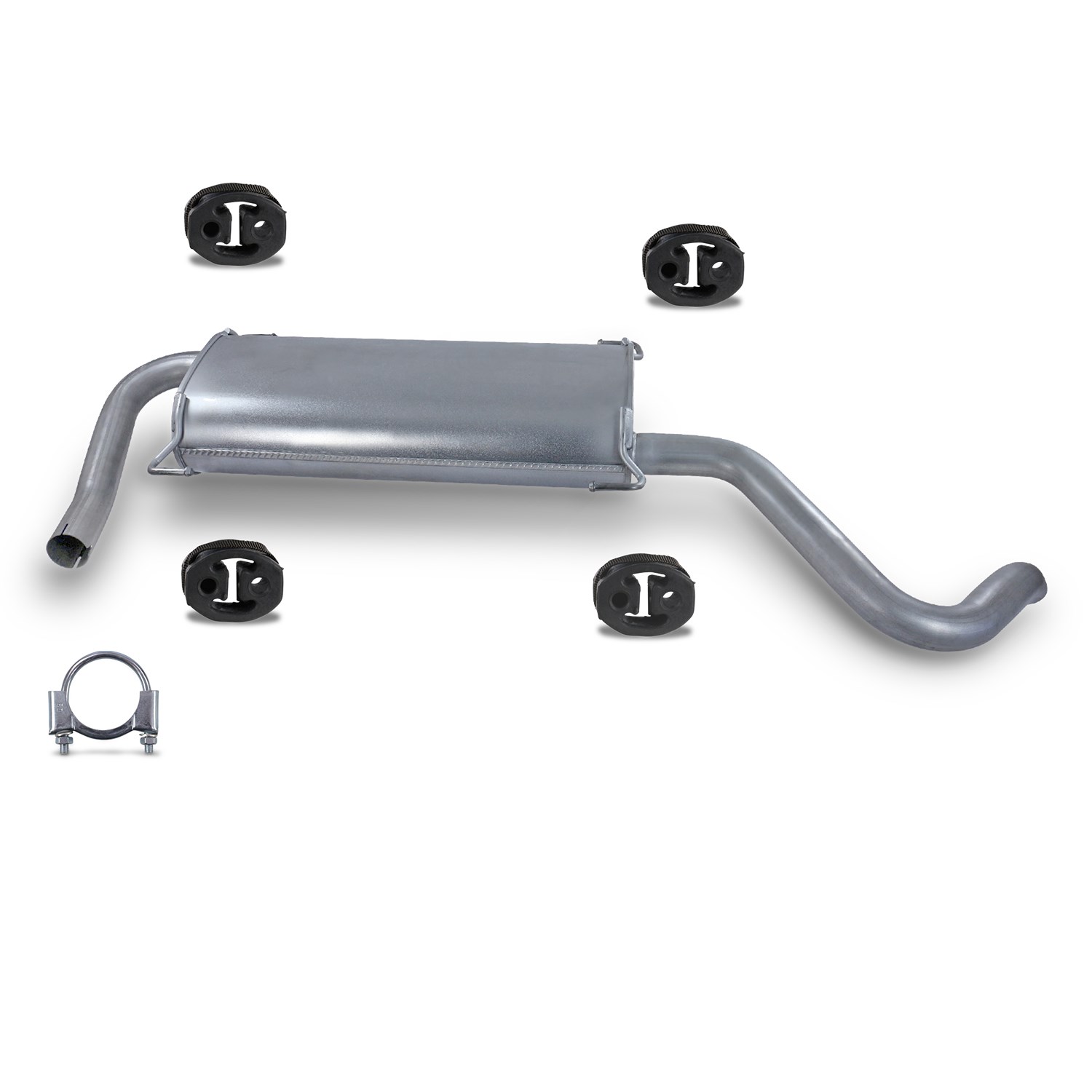 Imasaf Endschalldämpfer + Montagematerial [Hersteller-Nr. 40398013] für Fiat, Peugeot, Citroën