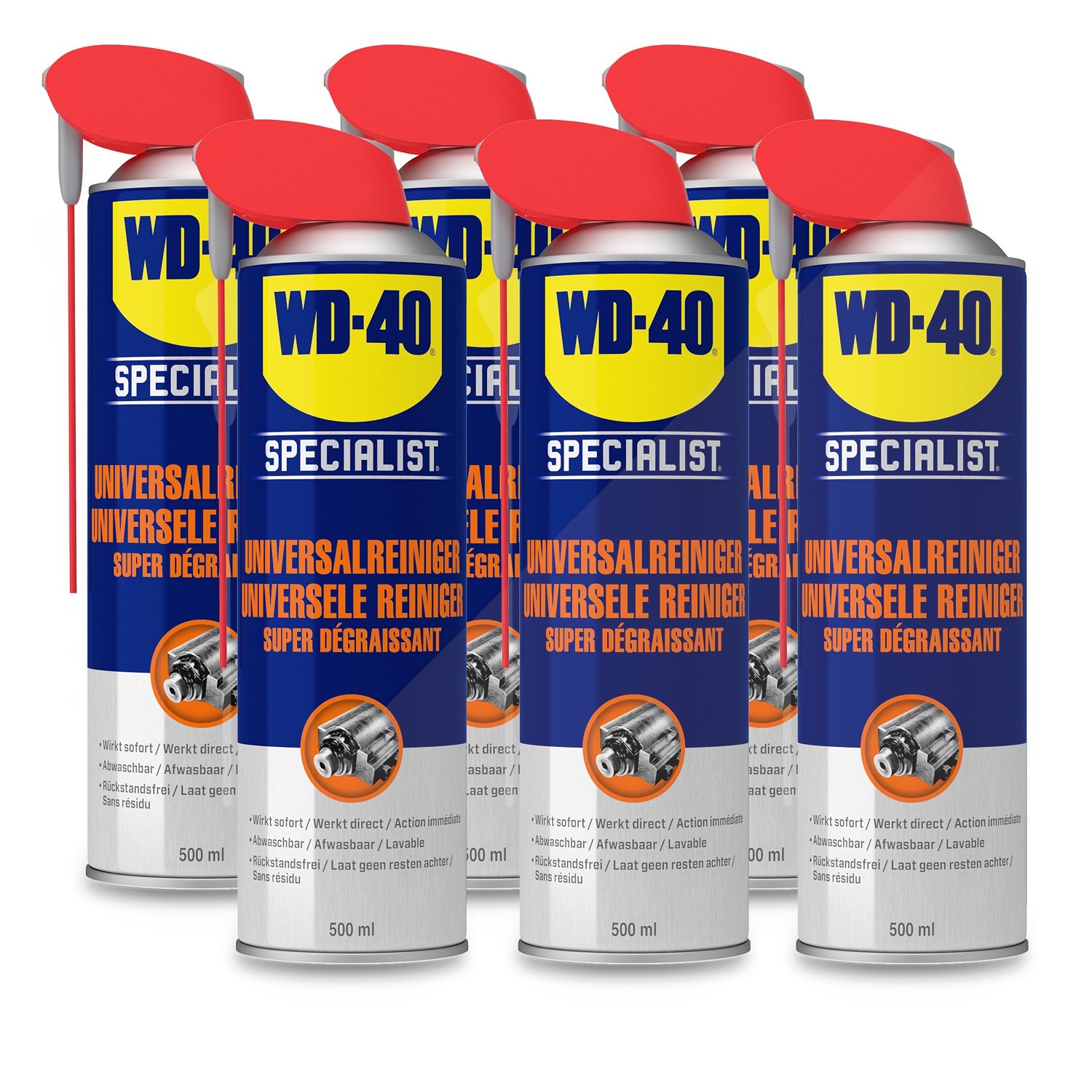 Wd-40 6x 500ml Universalreiniger [Hersteller-Nr. 49392/25NBA]