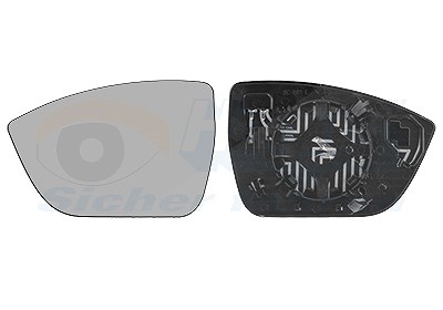 Van Wezel Spiegelglas, Außenspiegel [Hersteller-Nr. 4907837] für Seat, Cupra