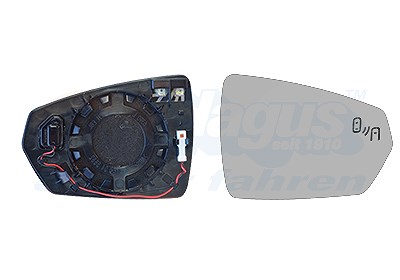 Van Wezel Spiegelglas, Außenspiegel [Hersteller-Nr. 5751836] für Audi, VW