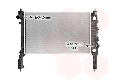 Van Wezel Kühler, Motorkühlung [Hersteller-Nr. 37012717] für Chevrolet, Opel
