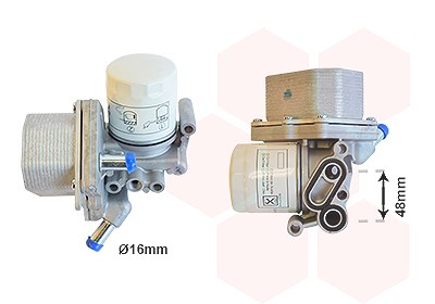 Van Wezel Ölkühler, Motoröl [Hersteller-Nr. 18013625] für Fiat, Peugeot, Ford, Citroën