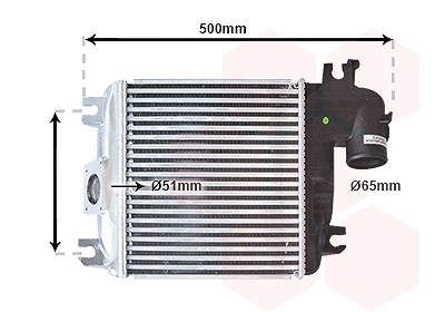 Van Wezel Ladeluftkühler [Hersteller-Nr. 53014705] für Toyota