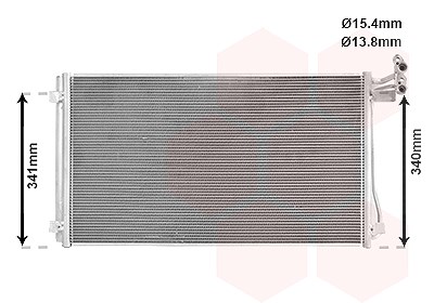 Van Wezel Kondensator, Klimaanlage [Hersteller-Nr. 58015703] für VW, Seat