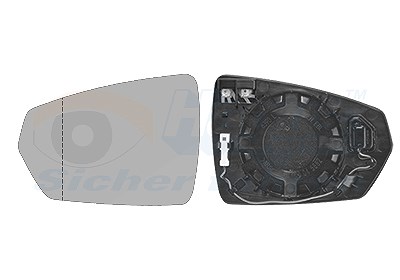 Van Wezel Spiegelglas, Außenspiegel [Hersteller-Nr. 5751837] für VW, Audi