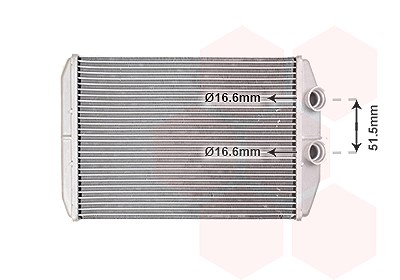 Van Wezel Wärmetauscher, Innenraumheizung [Hersteller-Nr. 30016702] für Opel, Renault, Mercedes-Benz, Nissan