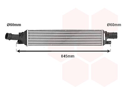 Van Wezel Ladeluftkühler [Hersteller-Nr. 03004358] für Audi