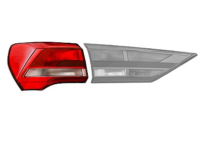 Van Wezel Heckleuchte [Hersteller-Nr. 0372921U] für Audi