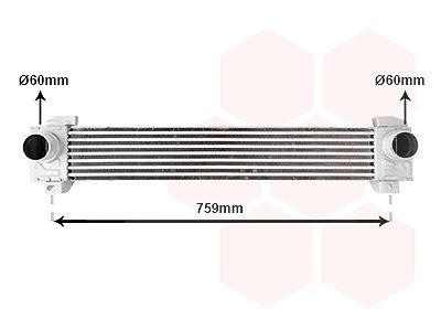 Van Wezel Ladeluftkühler [Hersteller-Nr. 09014708] für Ds