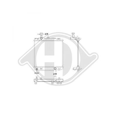 Diederichs Kühler, Motorkühlung [Hersteller-Nr. DCM3984] für Mitsubishi