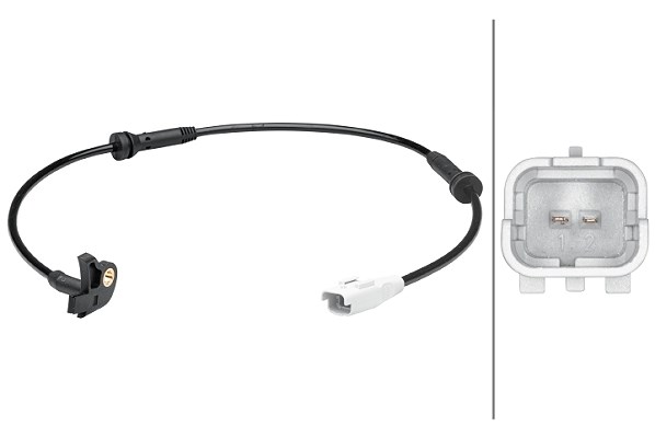 Hella Sensor, Raddrehzahl [Hersteller-Nr. 6PU012679-181] für Peugeot, Citroën