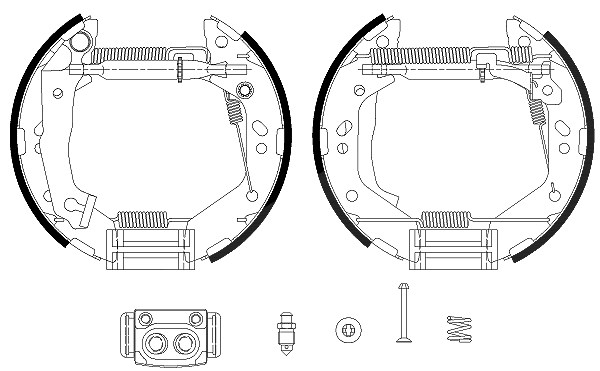 Hella Bremsbackensatz [Hersteller-Nr. 8DB355038-161] für Hyundai