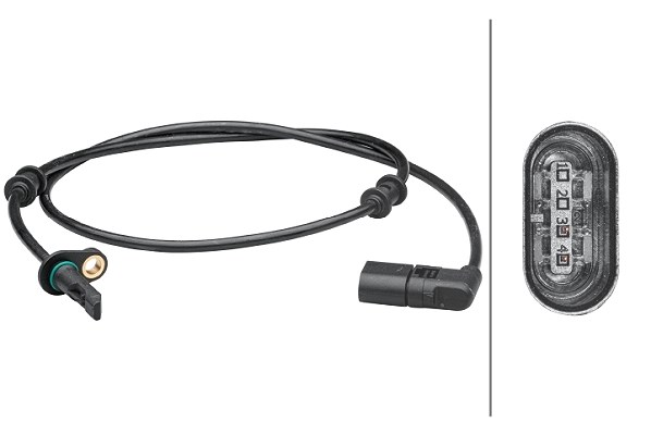 Hella Sensor, Raddrehzahl [Hersteller-Nr. 6PU012679-471] für Mercedes-Benz