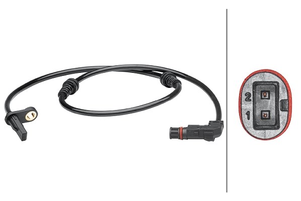 Hella Sensor, Raddrehzahl [Hersteller-Nr. 6PU012679-351] für Mercedes-Benz