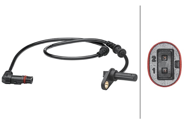 Hella Sensor, Raddrehzahl [Hersteller-Nr. 6PU012679-491] für Mercedes-Benz