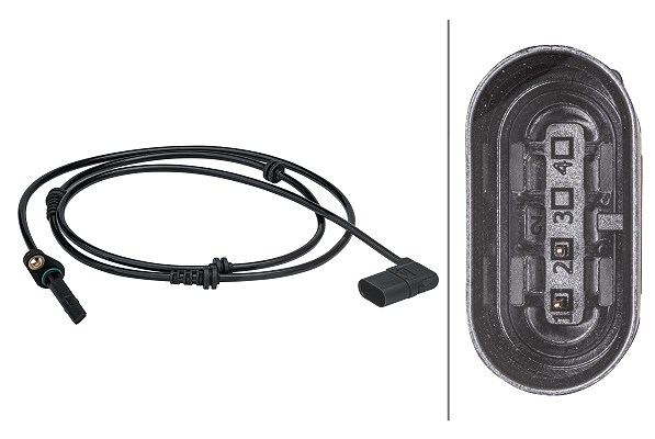 Hella Sensor, Raddrehzahl [Hersteller-Nr. 6PU012679-451] für Mercedes-Benz