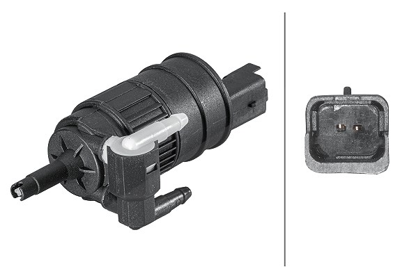 Hella Waschwasserpumpe, Scheibenreinigung [Hersteller-Nr. 8TW006848-141] für Nissan, Renault