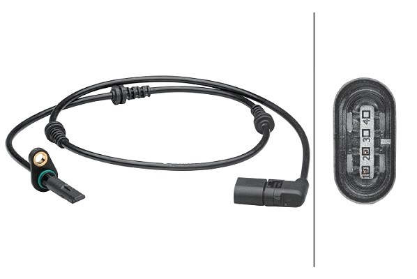 Hella Sensor, Raddrehzahl [Hersteller-Nr. 6PU012679-431] für Mercedes-Benz